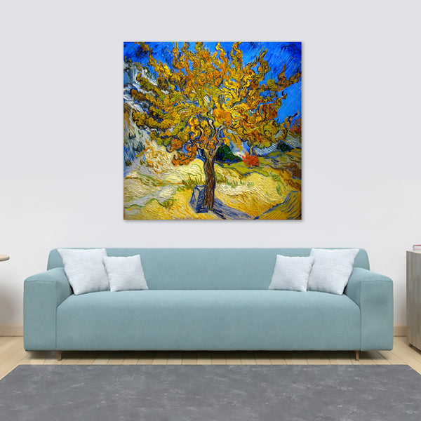 Mulberry Tree - Vincent Van Gogh - Framed Canvas Wall Art Print - Various Sizes