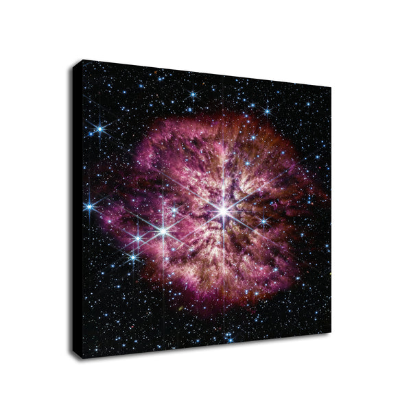 NASA James Webb Telescope - Wolf-Rayet Star Wall Art - Framed Canvas Wall Art Print - Various Sizes