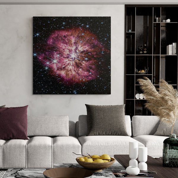 NASA James Webb Telescope - Wolf-Rayet Star Wall Art - Framed Canvas Wall Art Print - Various Sizes