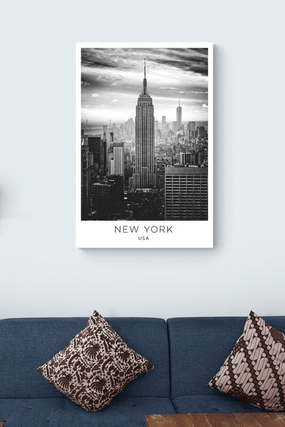 New York City - USA - Canvas Wall Art Framed Print - Various Sizes