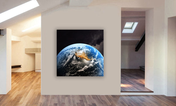 Planet Earth - Canvas Framed Wall Art Print - Various Sizes