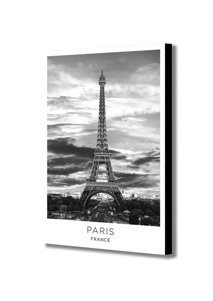 Paris City - France - Canvas Wall Art Framed Print - Various Sizes