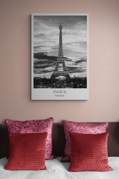 Paris City - France - Canvas Wall Art Framed Print - Various Sizes