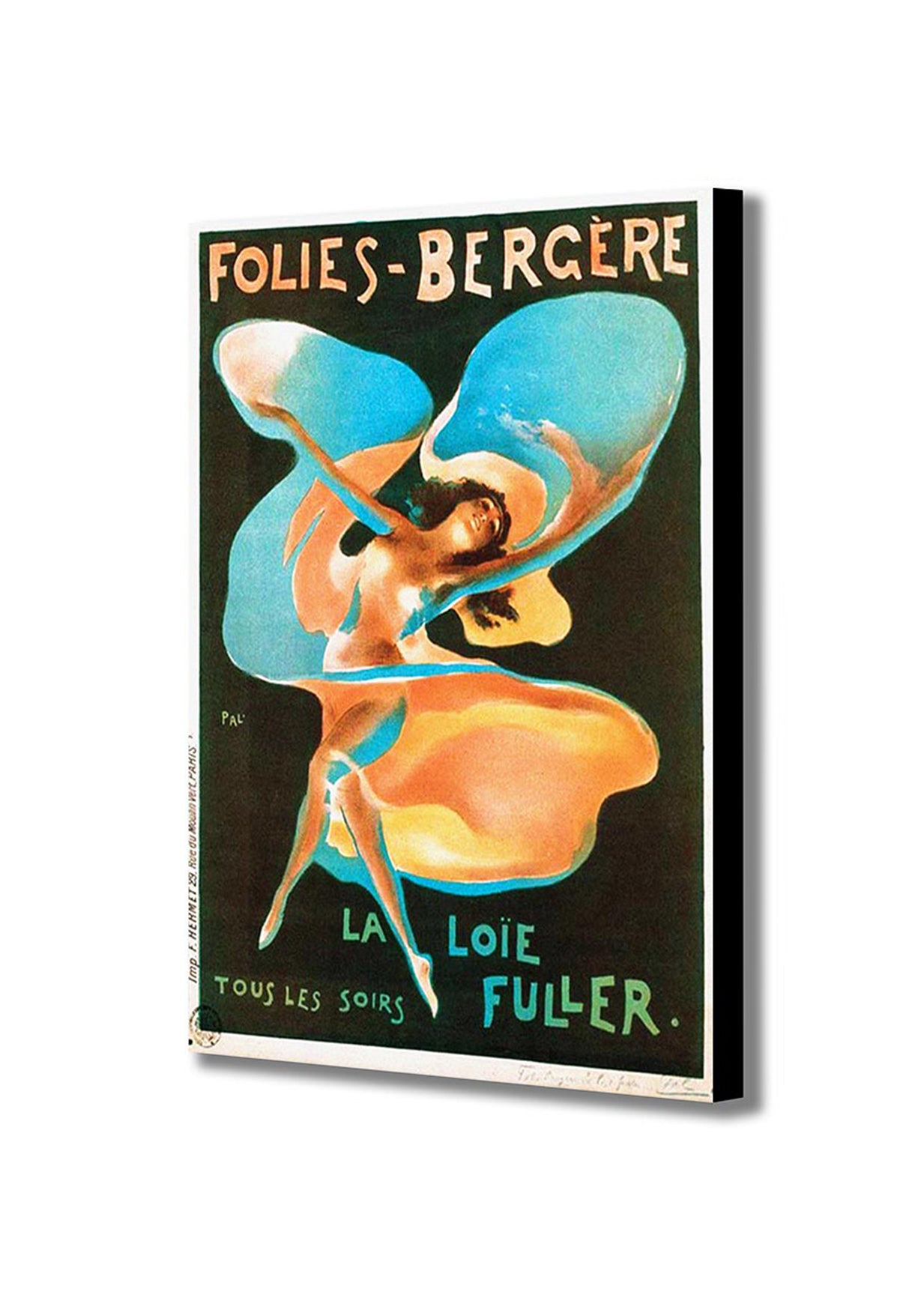 Paris Showgirl Dance - La Loïe Fuller- French Art - Canvas Wall Art Framed Print - Various Sizes