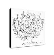 Plain Tree - Black And White by Matisse - Framed Canvas Wall Art Print - Various Sizes