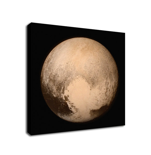 Pluto Planet - Space Wall Art - Framed Canvas Wall Art Print - Various Sizes