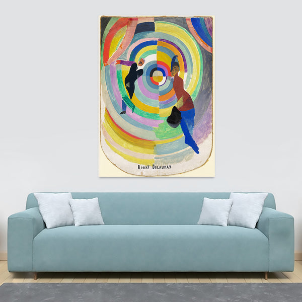 Political Drama Robert Delaunay 1914 - Framed Canvas Wall Art Print - Various sizes