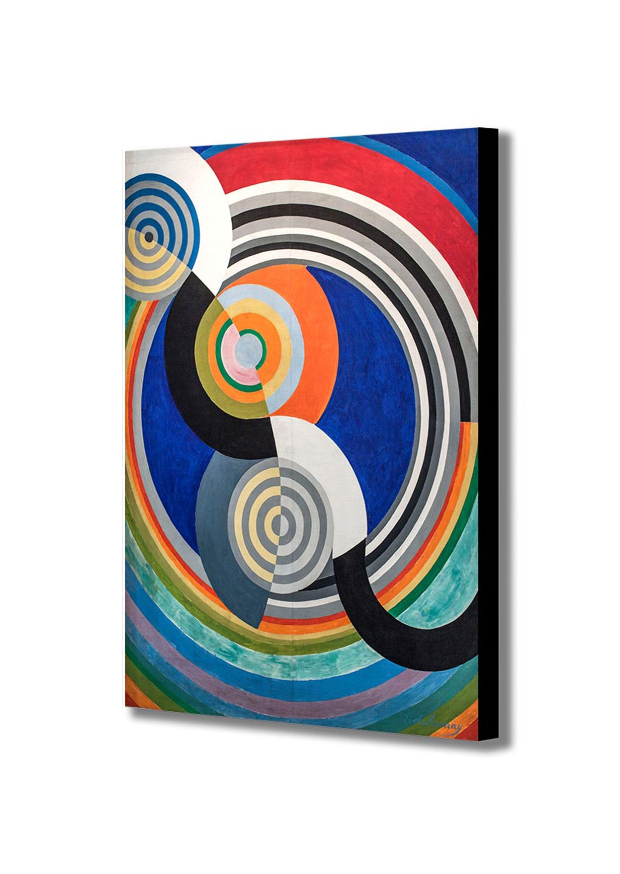 Rythme Number 2 by Robert Delaunay 1938  - Framed Canvas Wall Art Print - Various sizes