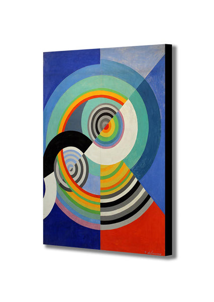 Rythme Number 3 by Robert Delaunay 1938 - Framed Canvas Wall Art Print - Various sizes