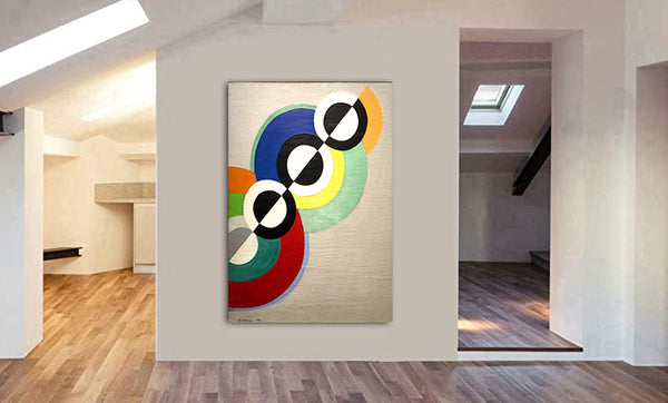 Rythmes by Robert Delaunay - Framed Canvas Wall Art Print - Various sizes