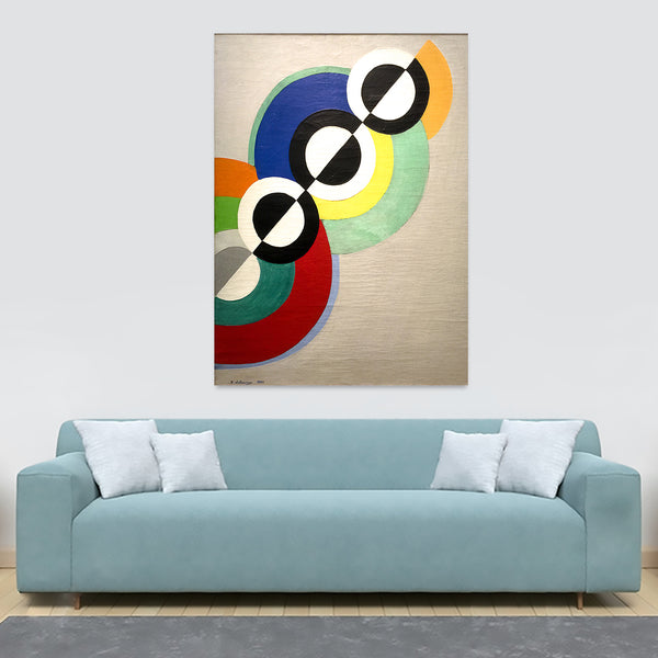 Rythmes by Robert Delaunay - Framed Canvas Wall Art Print - Various sizes