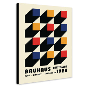 Bauhaus Ausstellung Wall Art - Canvas Wall Art Framed Print - Various Sizes