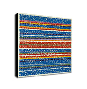 Light Blue Nursery Wall Art By Alma Thomas 1968 - Framed Canvas Wall Art Print - Various Sizes