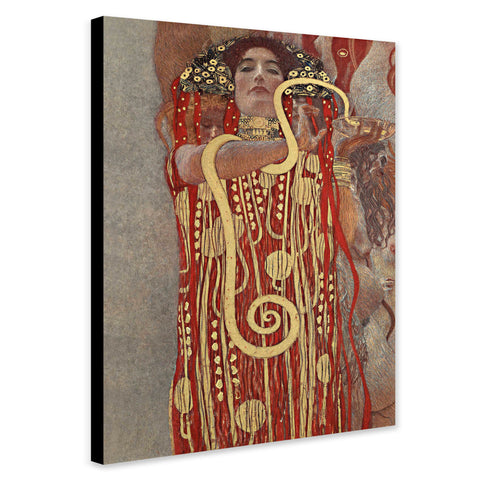 Hygieia by Gustav Klimt - Wall Art - Canvas Wall Art Framed Print - Various Sizes