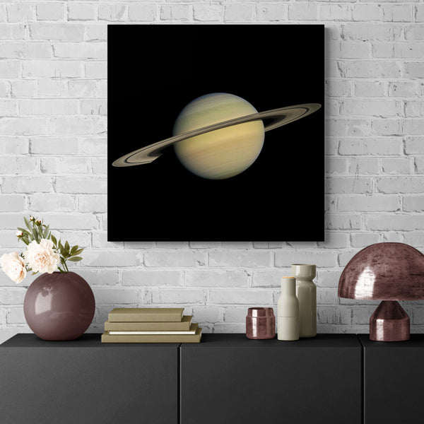 Saturn Planet - Space Wall Art - Framed Canvas Wall Art Print - Various Sizes