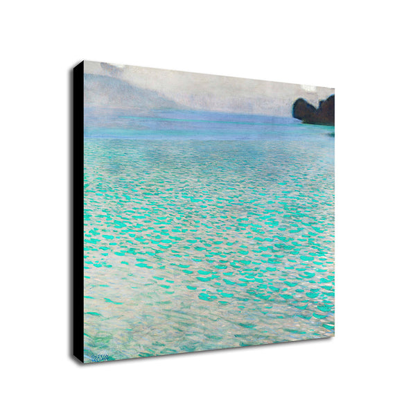 Seascape - Attersee - by Gustav Klimt - Framed Canvas Wall Art Print - Various Sizes