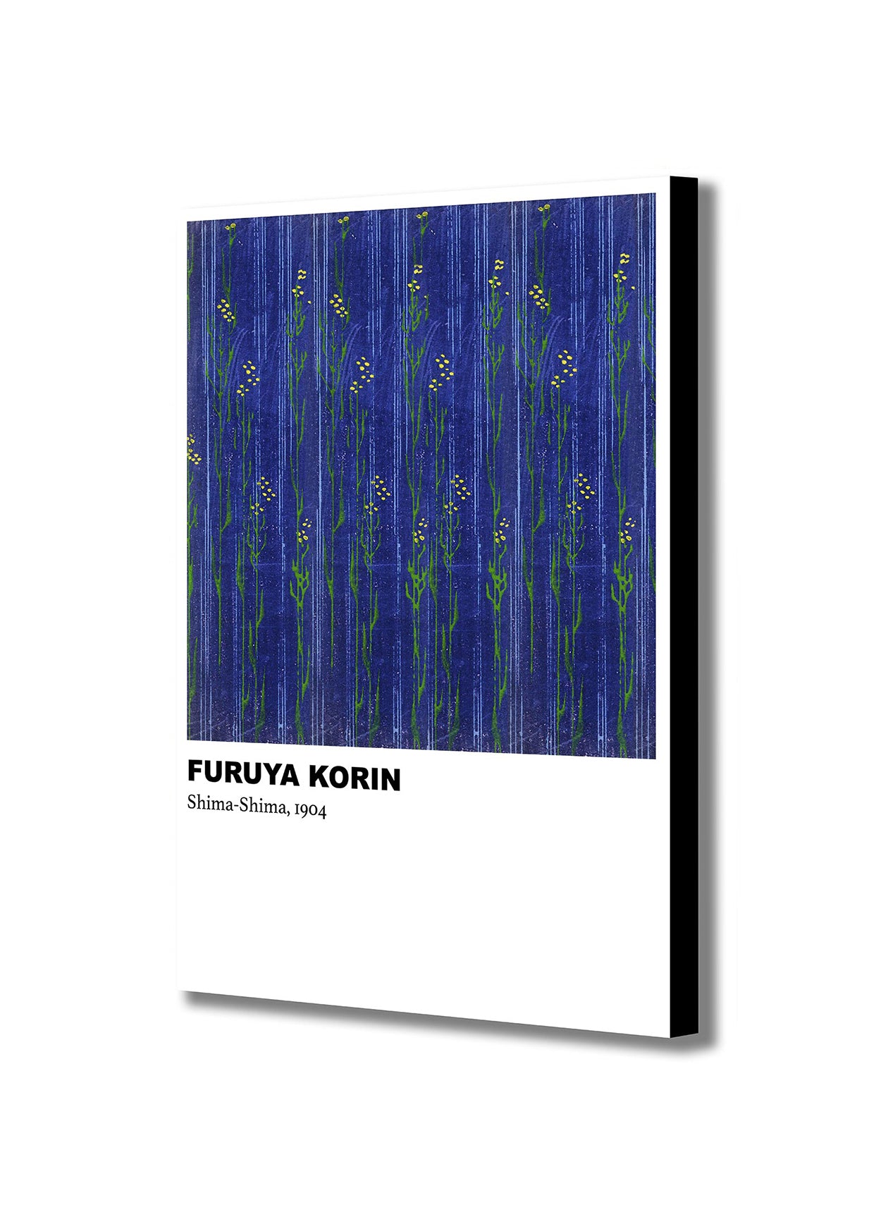 Shima-Shima Purple Pattern by Furuya Korin (1904) - Abstract - Canvas Wall Art Framed Print - Various Sizes