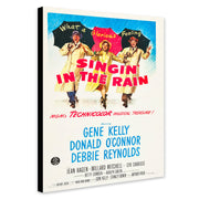 Singin' In The Rain - Vintage Movie Art 1952 - Canvas Wall Framed Print - Various Sizes