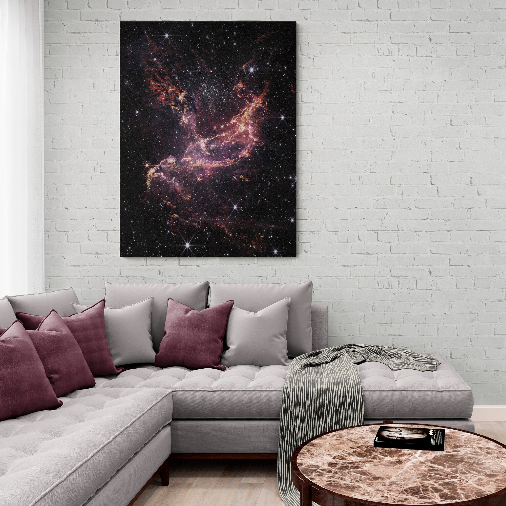 Small Magellanic Cloud From NASA'S James Webb Space Telescope - Wall Art - Canvas Wall Art Framed Print - Various Sizes