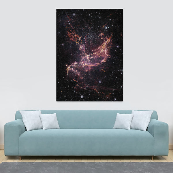 Small Magellanic Cloud From NASA'S James Webb Space Telescope - Wall Art - Canvas Wall Art Framed Print - Various Sizes