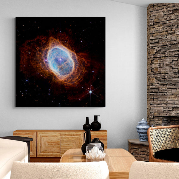 Southern Ring Nebula from NASA’s James Webb Space Telescope - Framed Canvas Wall Art Print - Various Sizes