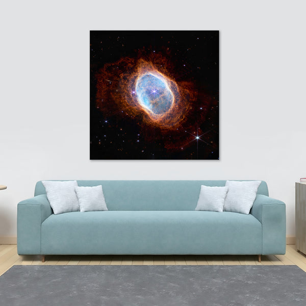 Southern Ring Nebula from NASA’s James Webb Space Telescope - Framed Canvas Wall Art Print - Various Sizes