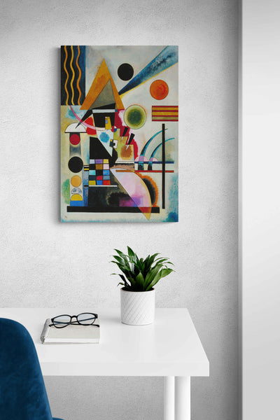 Swinging - Abstract - By Wassily Kandinsky - Canvas Wall Art Framed Print - Various Sizes