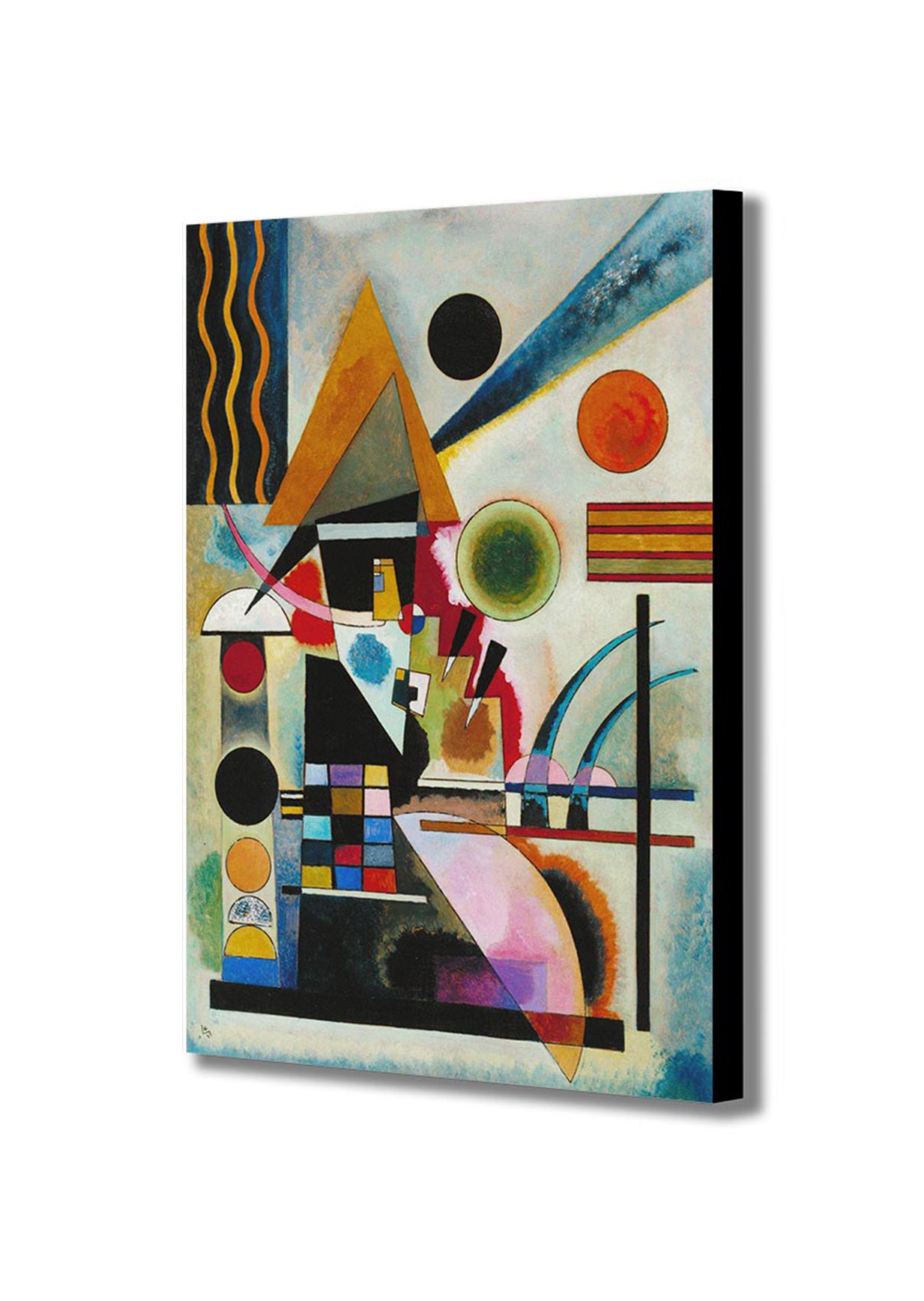 Swinging - Abstract - By Wassily Kandinsky - Canvas Wall Art Framed Print - Various Sizes