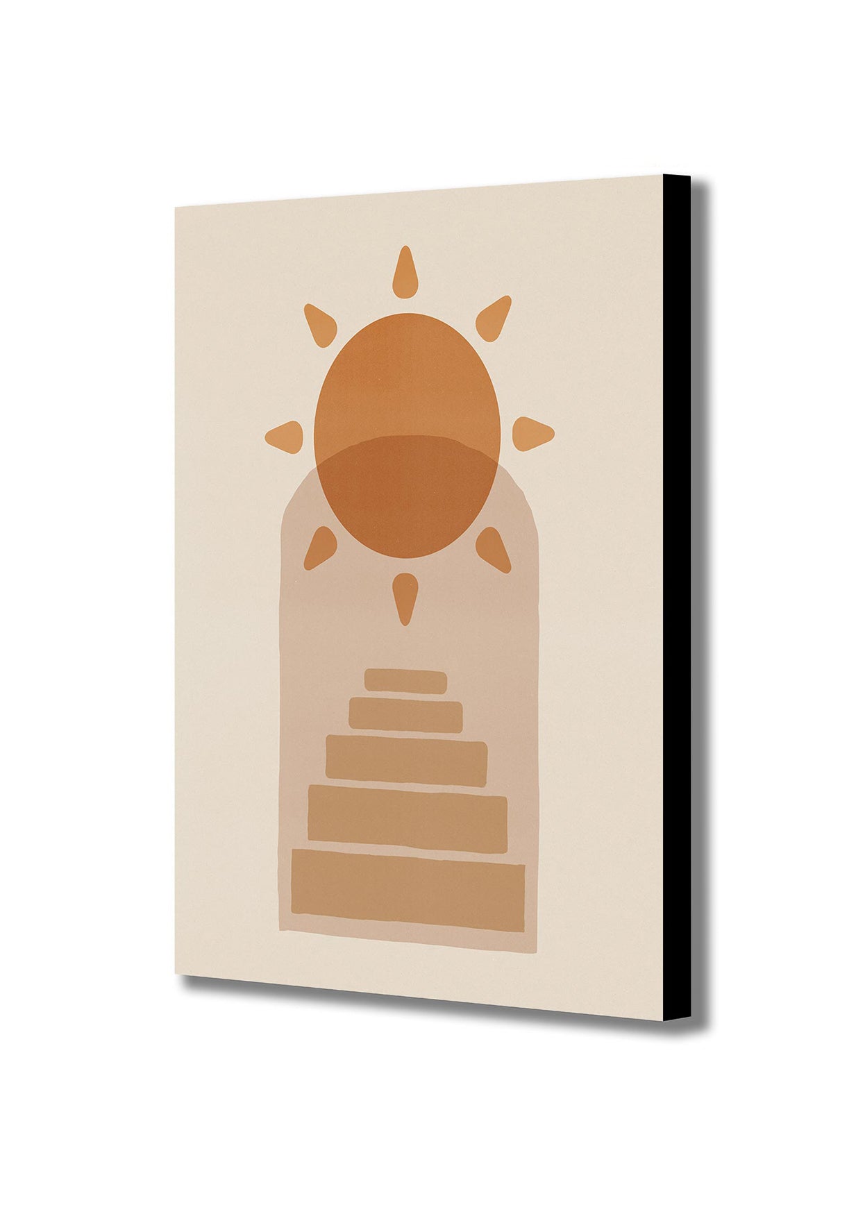 Temple - Boho Abstract Minimalist Wall Art - Canvas Wall Art Framed Print - Various Sizes