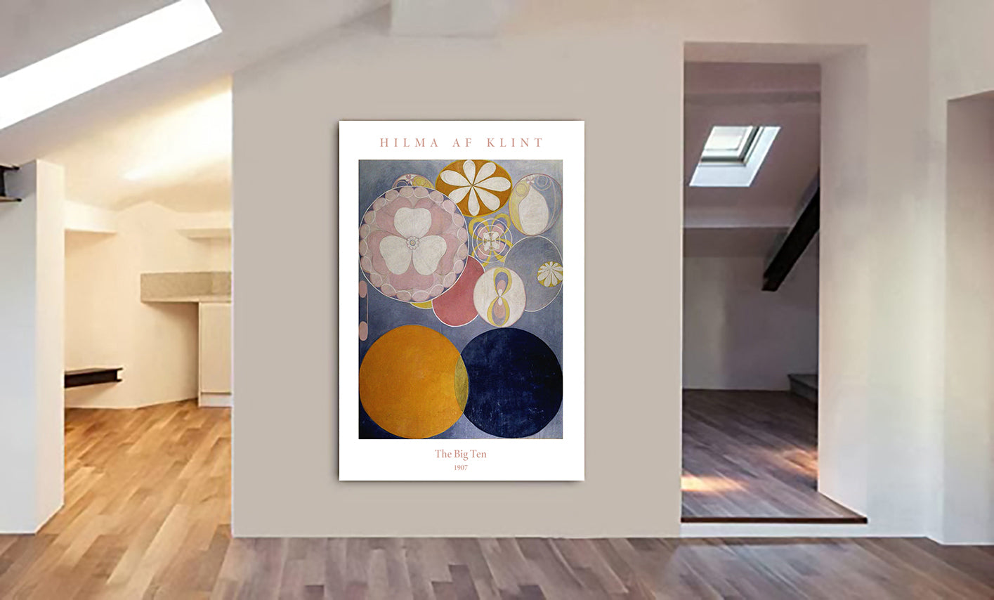 The Big Ten by Hilma Af Klint (1907) - Canvas Wall Art Framed Print - Various Sizes