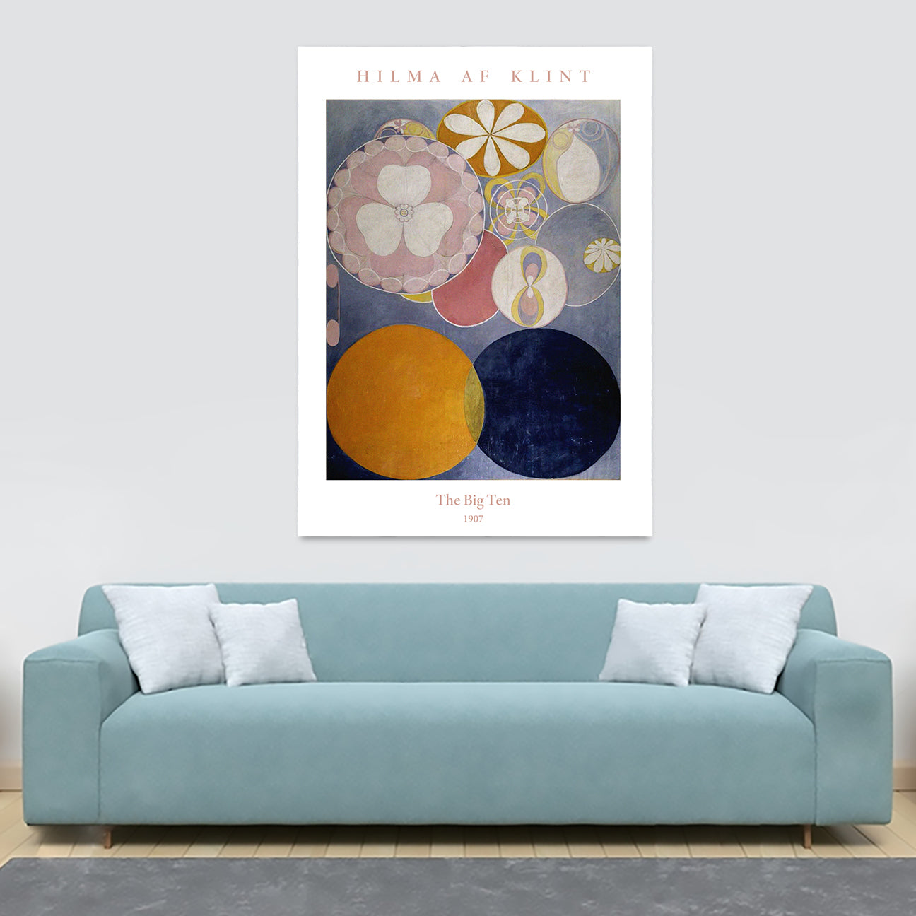 The Big Ten by Hilma Af Klint (1907) - Canvas Wall Art Framed Print - Various Sizes