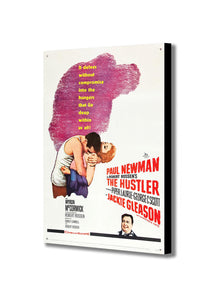 The Hustler 1961 Paul Newman Film Cover Art - Canvas Wall Art Framed Print - Various Sizes