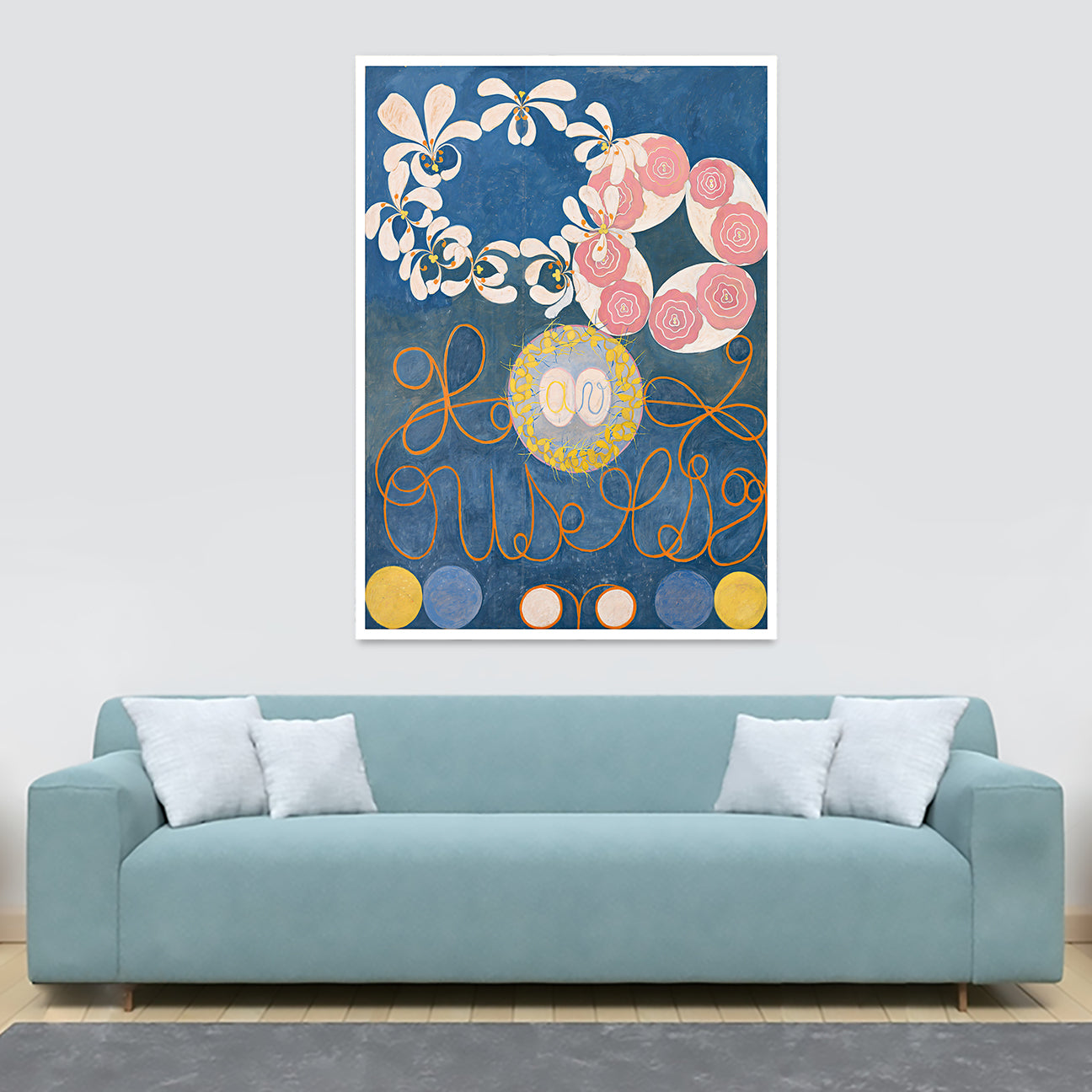 The Ten Largest - No.1 - Childhood Abstract Art By Hilma AF Klint - Canvas Wall Art Framed Print - Various Sizes