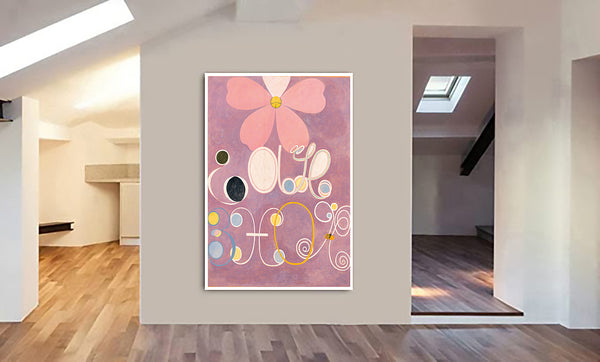 The Ten Largest - No.5 - Adulthood Abstract Art By Hilma AF Klint - Canvas Wall Art Framed Print - Various Sizes