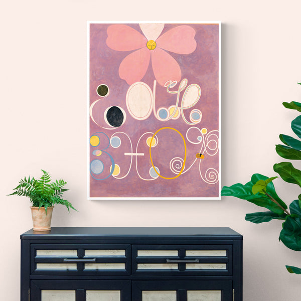 The Ten Largest - No.5 - Adulthood Abstract Art By Hilma AF Klint - Canvas Wall Art Framed Print - Various Sizes