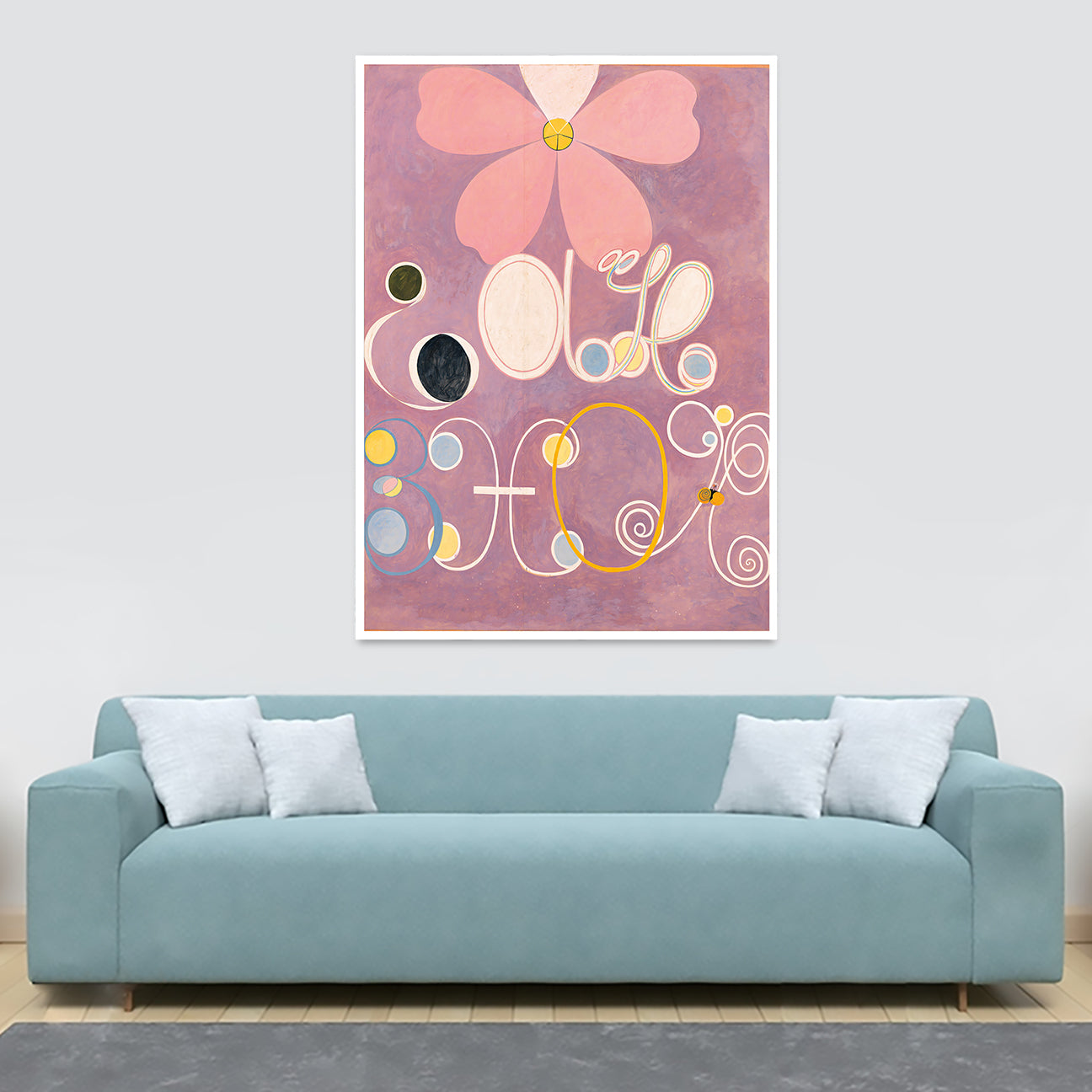 The Ten Largest - No.5 - Adulthood Abstract Art By Hilma AF Klint - Canvas Wall Art Framed Print - Various Sizes