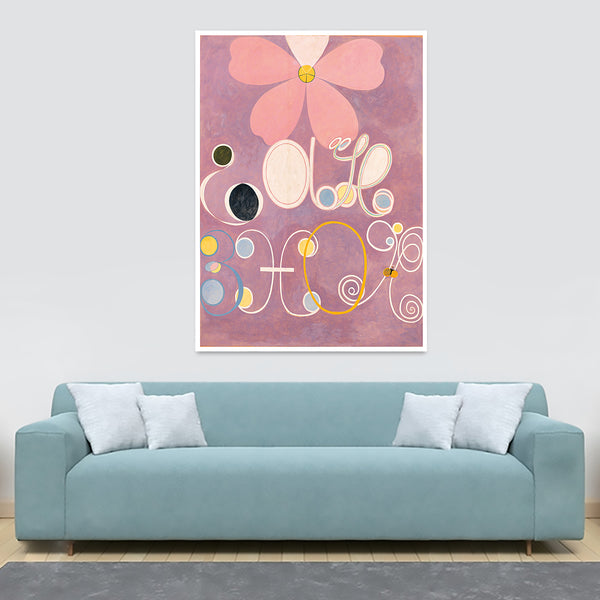 The Ten Largest - No.5 - Adulthood Abstract Art By Hilma AF Klint - Canvas Wall Art Framed Print - Various Sizes