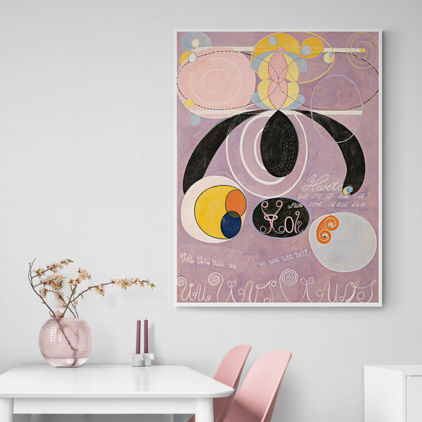 The Ten Largest - No.6 Abstract Art By Hilma AF Klint - Canvas Wall Art Framed Print - Various Sizes