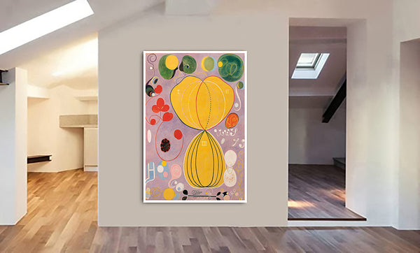 The Ten Largest - No.7 - Adulthood By Hilma AF Klint - Canvas Wall Art Framed Print - Various Sizes