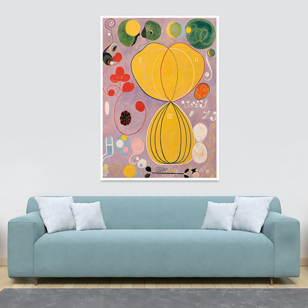 The Ten Largest - No.7 - Adulthood By Hilma AF Klint - Canvas Wall Art Framed Print - Various Sizes