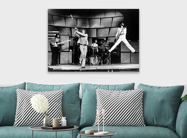 The Who Rock Band - Canvas Wall Art Framed Print - Various Sizes