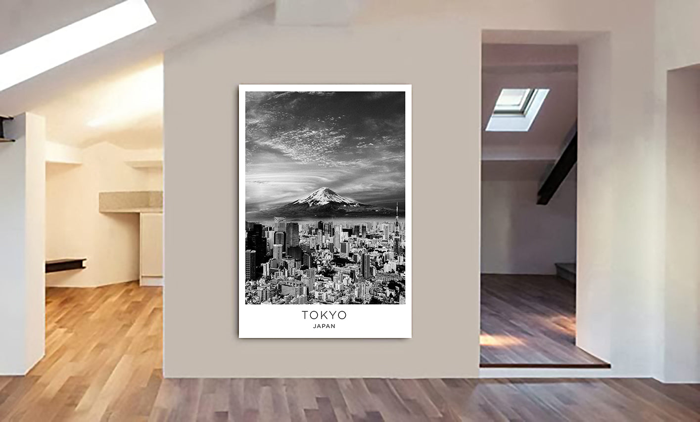 Tokyo City - Japan - Canvas Wall Art Framed Print - Various Sizes