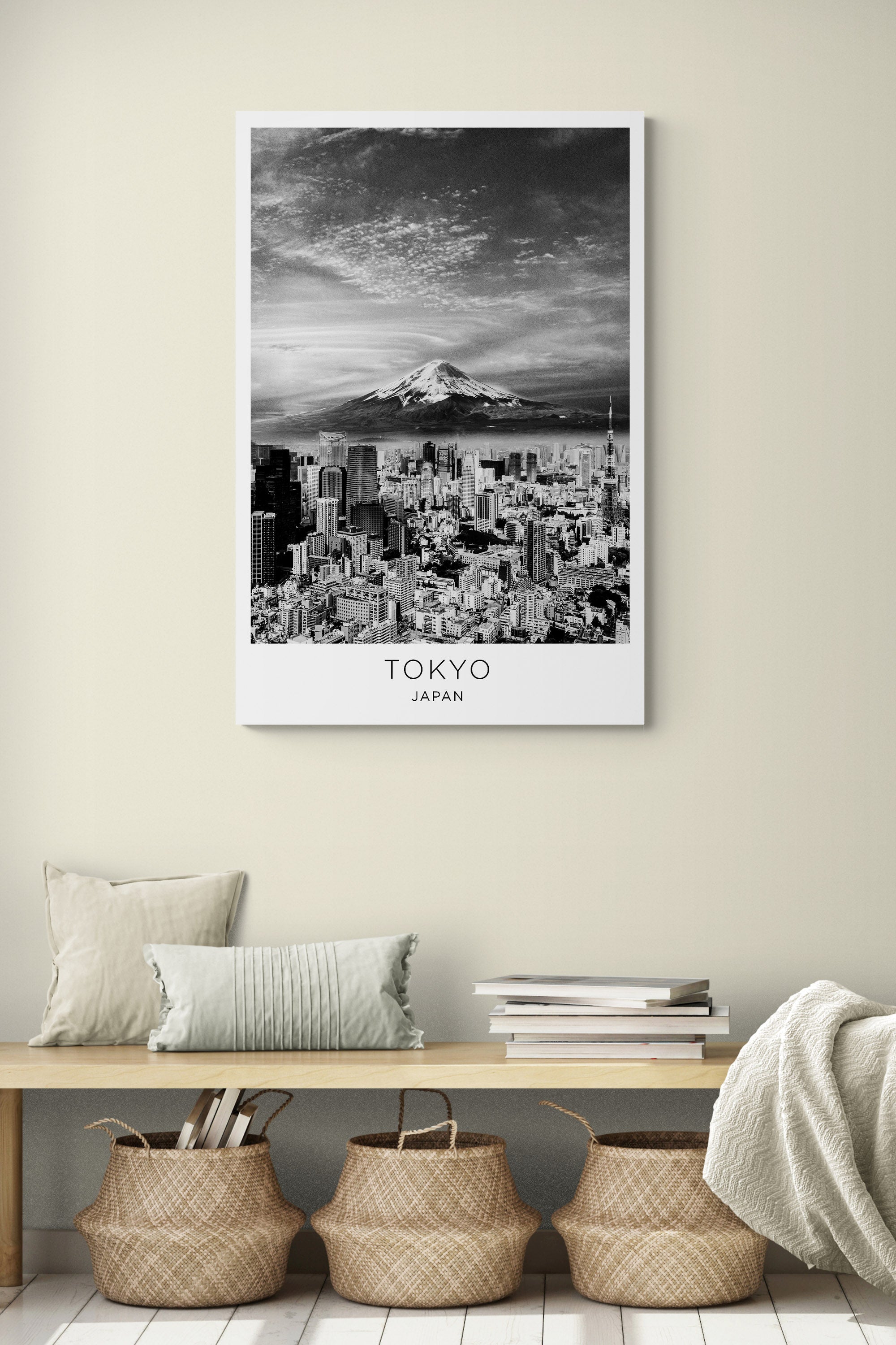 Tokyo City - Japan - Canvas Wall Art Framed Print - Various Sizes
