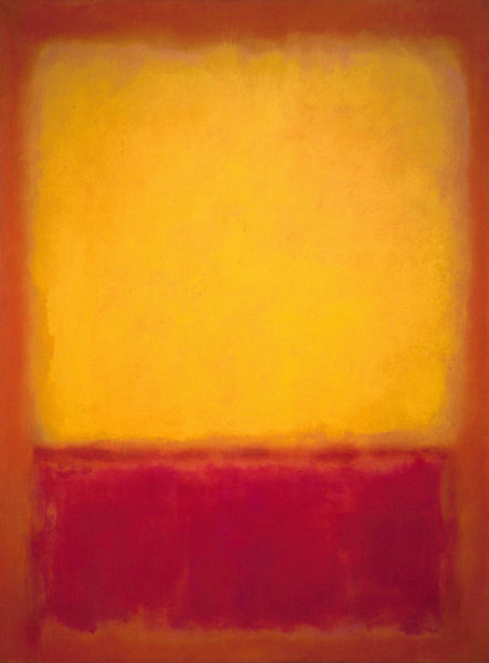 Yellow over Purple by Mark Rothko - Canvas Wall Art Framed Print - Various Sizes