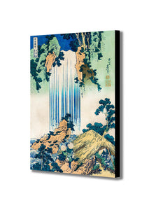 Yoro Waterfall in Mino Province by Katsushika Hokusai - Japanese Canvas Wall Art Framed Print - Various Sizes