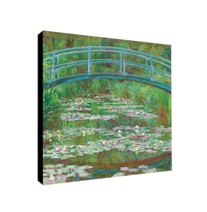 The Japanese Foot Bridge by Claude Monet  - Framed Canvas Wall Art Print - Various Sizes