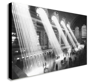 Grand Central Station New York - 1913 - Canvas Wall Art Framed Print - Various Sizes