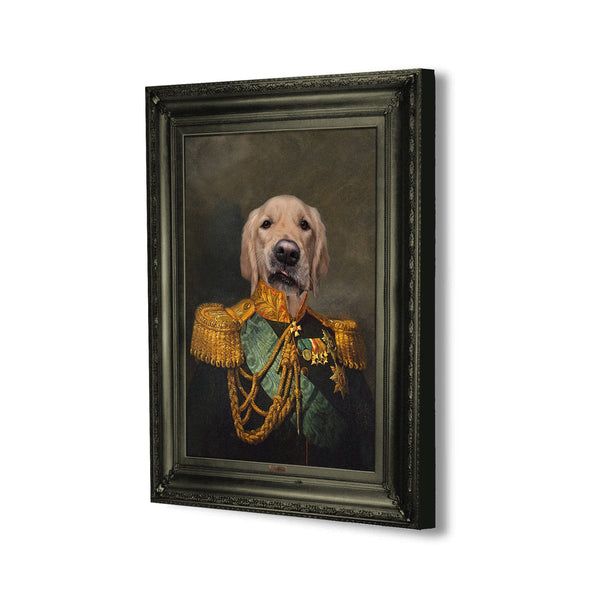 King Dog - Canvas Wrapped Wall Art Framed Print - Various Sizes