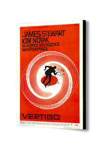 Vertigo Movie - Alfred Hitchcock - Canvas Wall Art Framed Print. Various Sizes