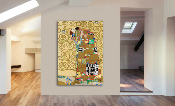 Fulfillment by Gustav Klimt - Canvas Wall Art Print - Various Sizes